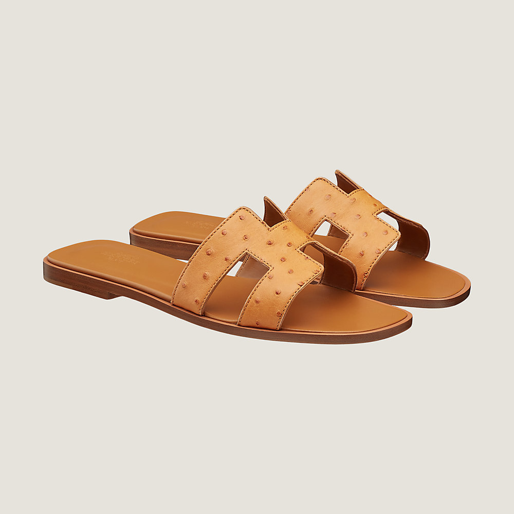 Brown hermes discount oran sandals